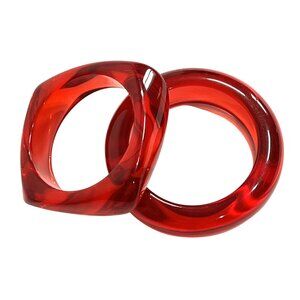 Luv Aj The Formentera Bangle Set in Red